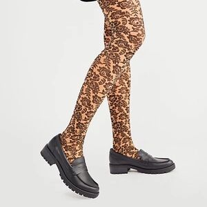 Free people saved by the belle burgundy tights new one size made in Italy